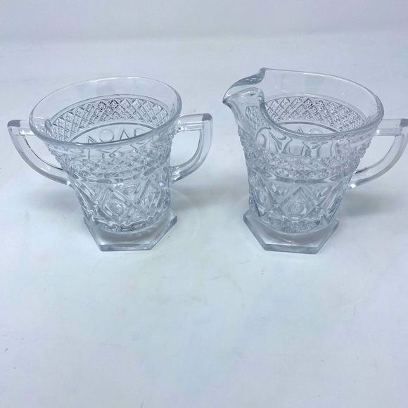 Vintage Sugar Bowl & Creamer Set - Picture 1 of 4